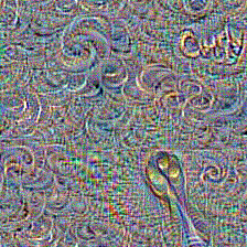 a slightly better rendered curly spoon